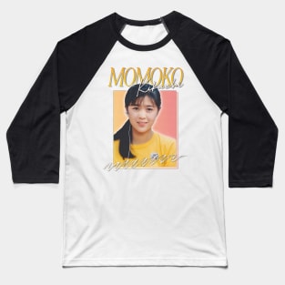 Momoko Kikuchi / Retro 80s Design Baseball T-Shirt
